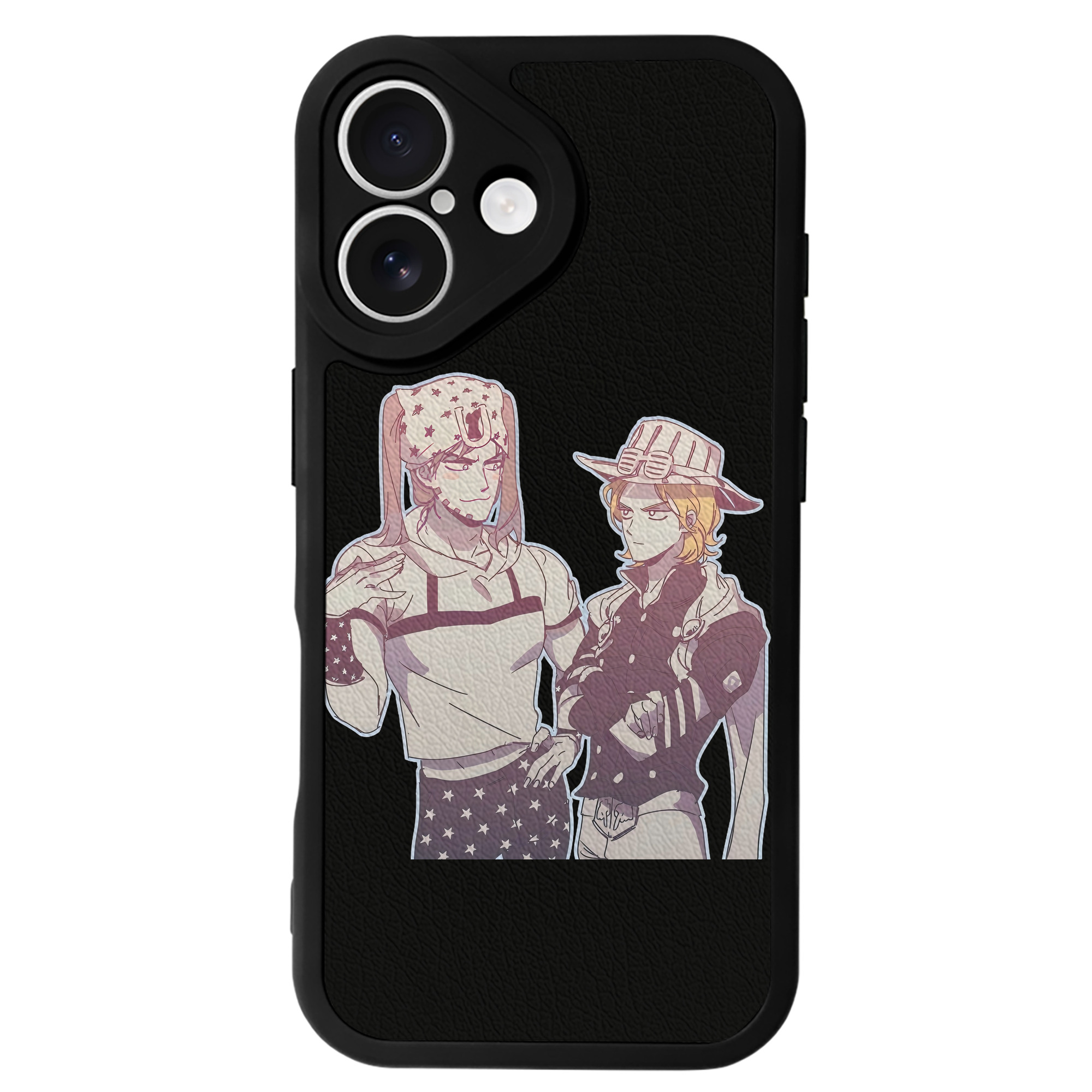 （画像用） ジョジョの奇妙な冒険 JoJo's Bizarre Adventure 【iPhone 16シリーズ対応】シリコンスマホケース（レザー調） 材質：シリコン